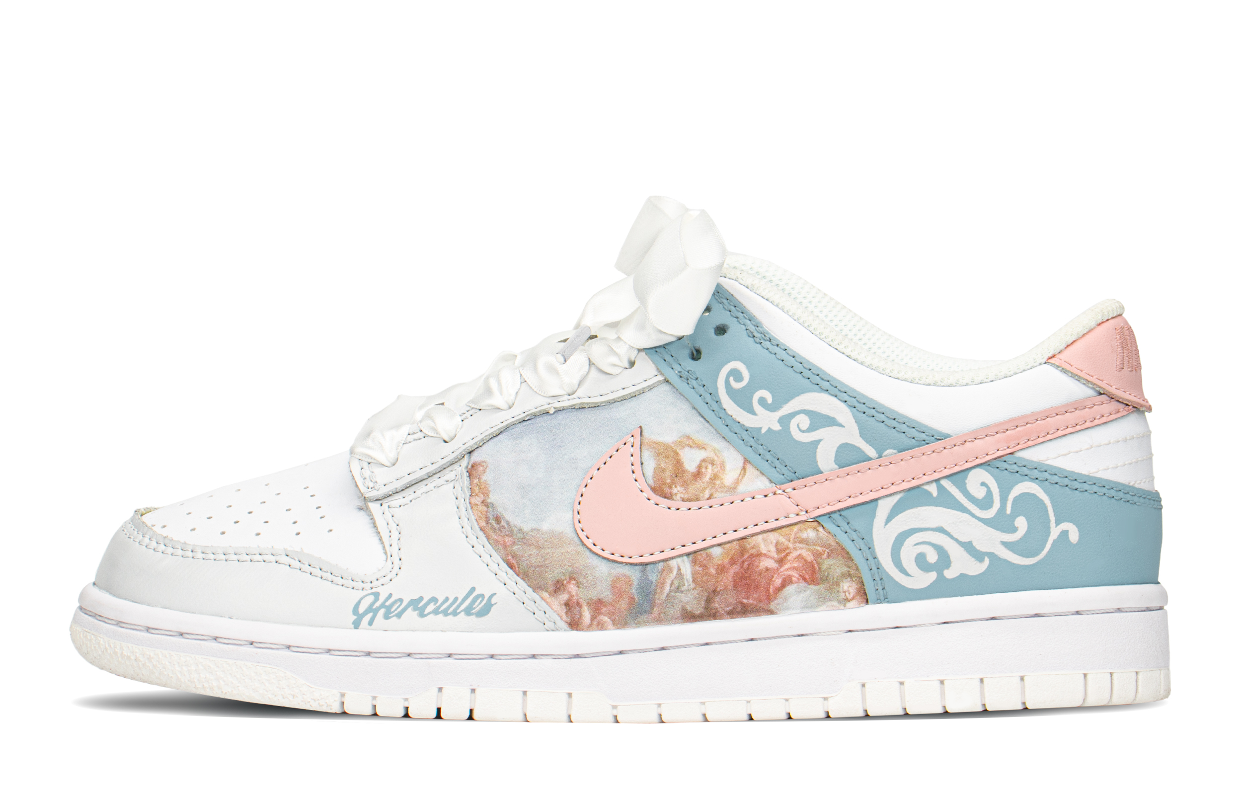 Buy [定制鞋] 耐克Dunk Low '神秘蓝粉' DH9765-100(TeamA-DK神话S-BOX)