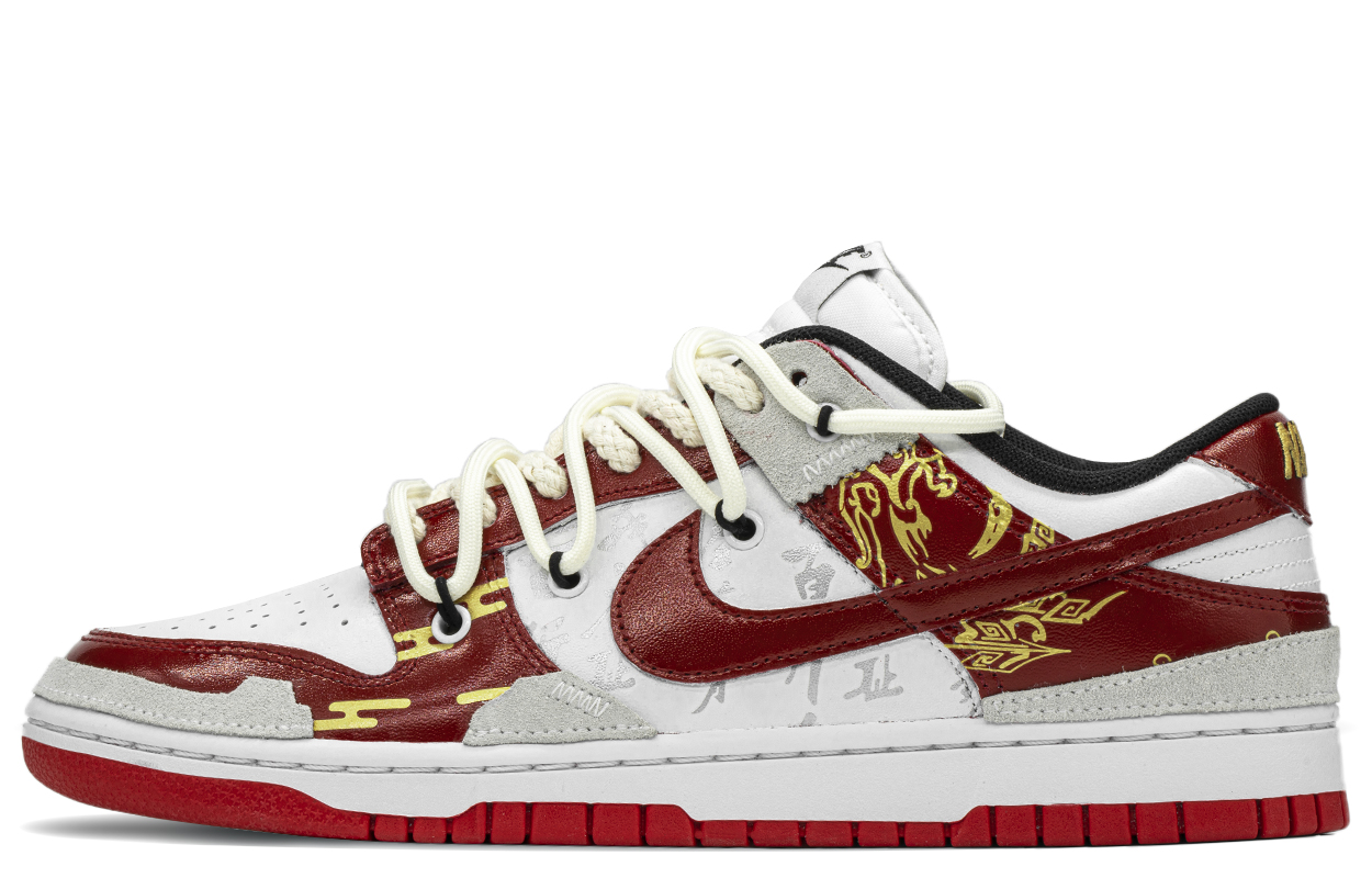 Buy [Kasut Custom] Nike Dunk Low 'Naga Merah Mistik' FD9762-061(TeamA-神话红龙)