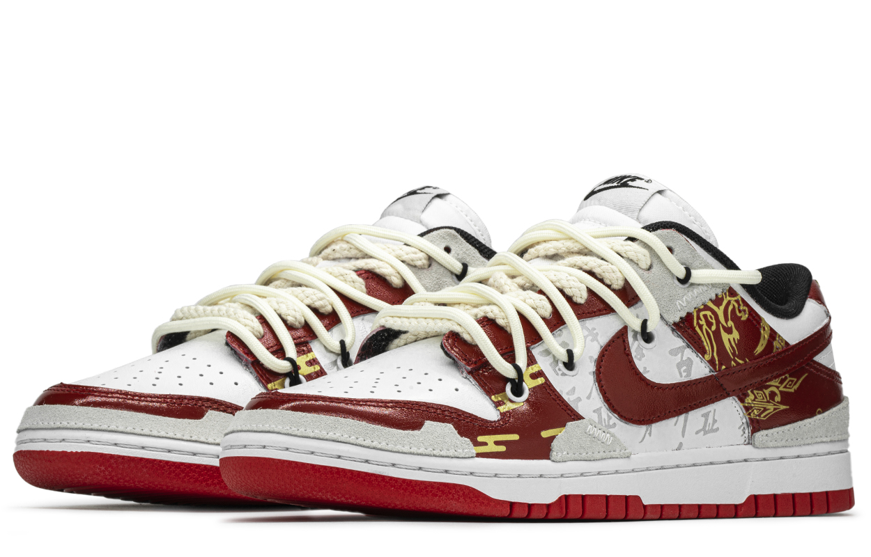 Shop [Kasut Custom] Nike Dunk Low 'Naga Merah Mistik' FD9762-061(TeamA-神话红龙)