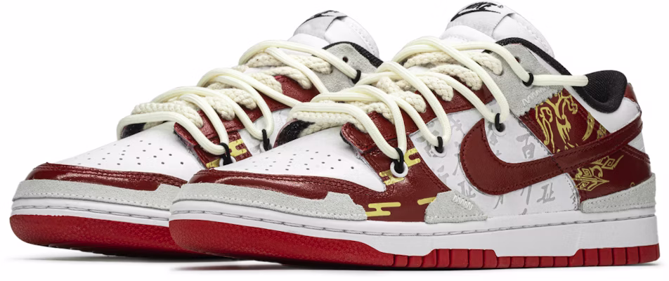 【客製球鞋】Nike Dunk Low FZBB 龍年主題 神話紅龍 低筒 運動板鞋 男女款 紅色 Shop 【客製球鞋】Nike Dunk Low FZBB 龍年主題 神話紅龍 低筒 運動板鞋 男女款 紅色