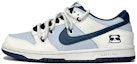 Buy 【客製球鞋】Nike Dunk Low 海軍熊貓 春夏系列 清新 簡約 高街 低筒 滑板鞋 GS 白藍