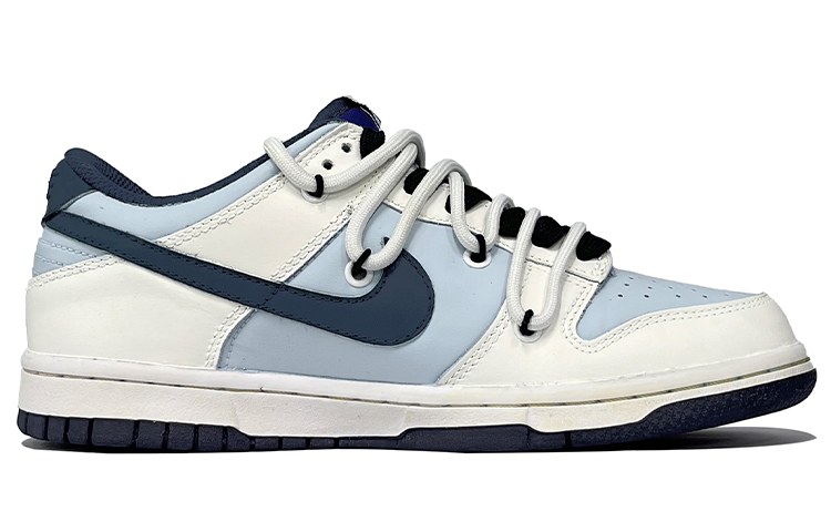 Order 【客製球鞋】Nike Dunk Low 海軍熊貓 春夏系列 清新 簡約 高街 低筒 滑板鞋 GS 白藍