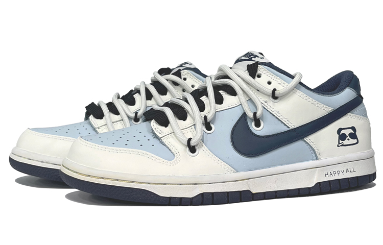Lookbook 【客製球鞋】Nike Dunk Low 海軍熊貓 春夏系列 清新 簡約 高街 低筒 滑板鞋 GS 白藍