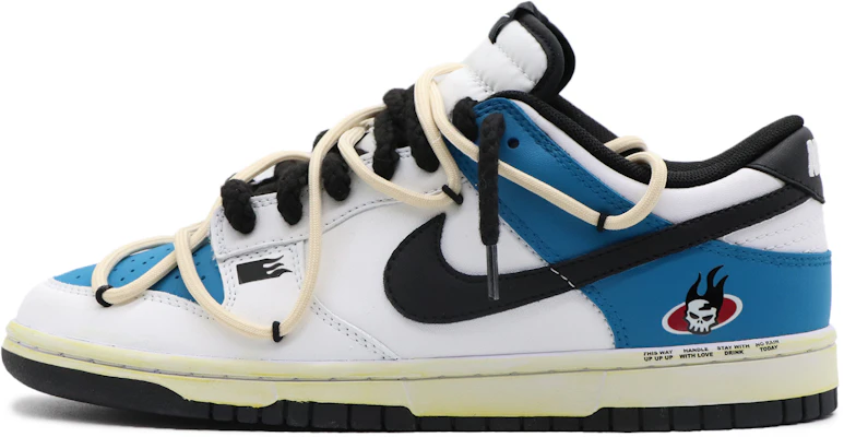 【訂製球鞋】Nike Dunk Low 霓虹 高街 戶外 夏日搭配 髒髒鞋 解構熊貓 復古做舊 低筒 滑板鞋 男款 白藍 Buy 【訂製球鞋】Nike Dunk Low 霓虹 高街 戶外 夏日搭配 髒髒鞋 解構熊貓 復古做舊 低筒 滑板鞋 男款 白藍