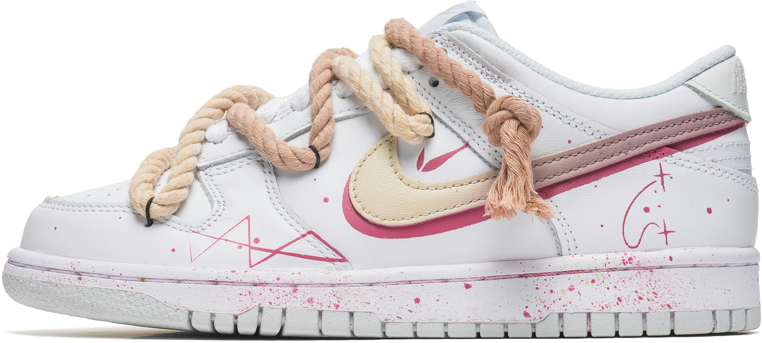 custom-shoes-nike-dunk-low-neon-star