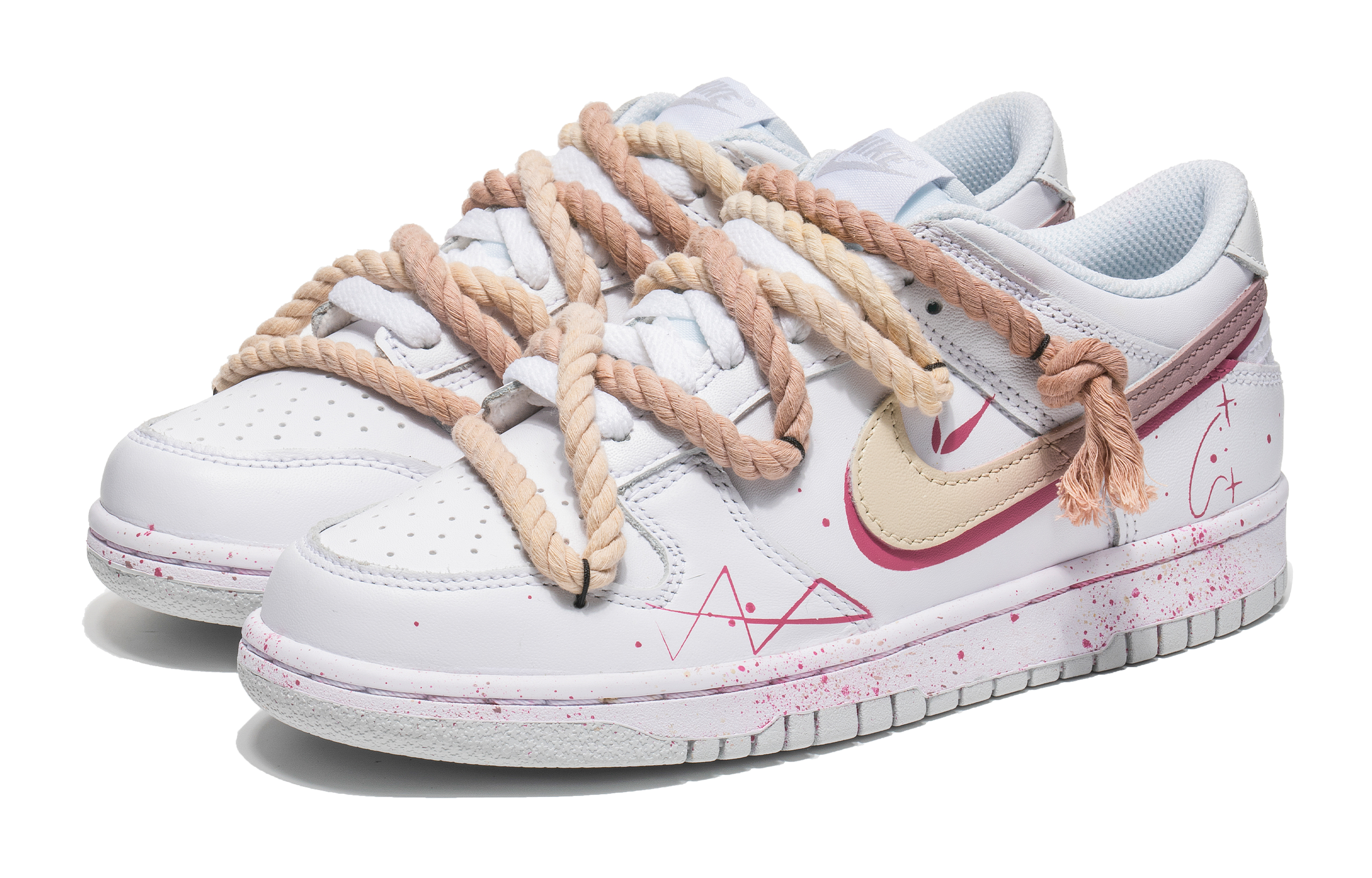 Lookbook 나이키 덩크 로우 '네온 스타' (커스텀) DH9765-102(Team67-霓虹星元)