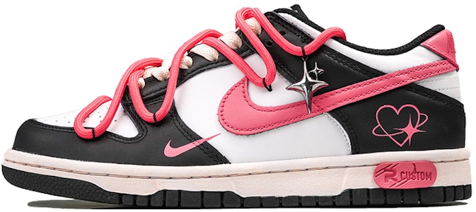 【客製化球鞋】Nike Dunk 低筒 霓虹甜心 Y2K 千禧辣妹 熊貓 防滑耐磨 板鞋 GS 黑粉 Buy 【客製化球鞋】Nike Dunk 低筒 霓虹甜心 Y2K 千禧辣妹 熊貓 防滑耐磨 板鞋 GS 黑粉