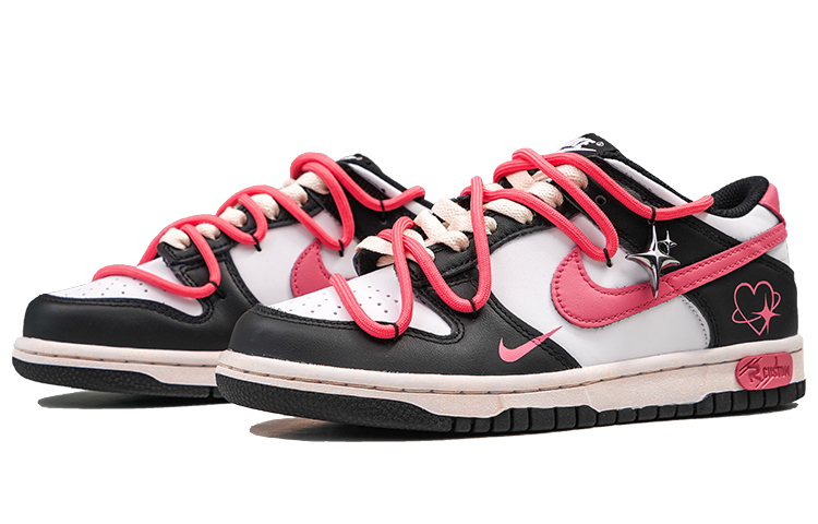 Lookbook 【客製化球鞋】Nike Dunk 低筒 霓虹甜心 Y2K 千禧辣妹 熊貓 防滑耐磨 板鞋 GS 黑粉