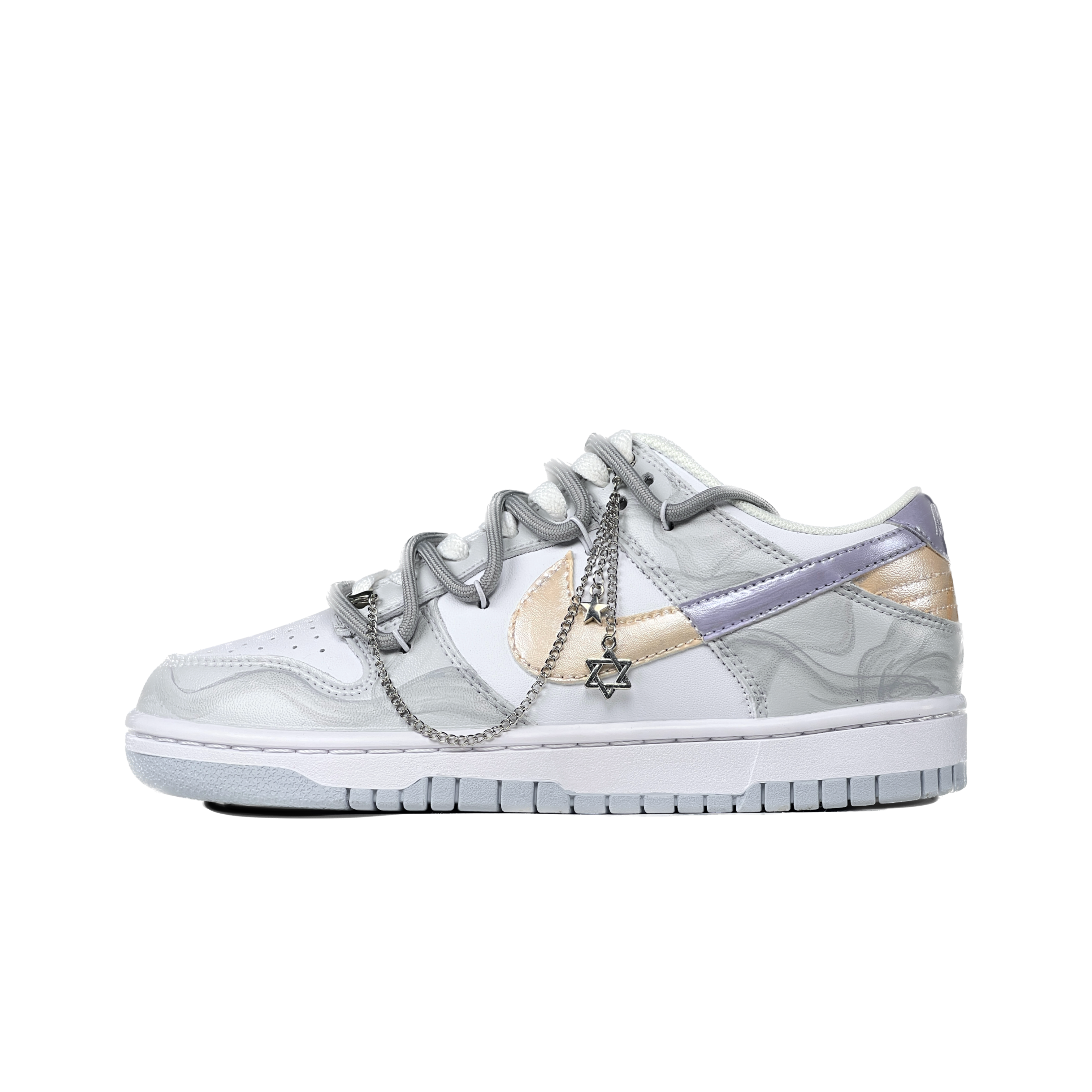 Buy [Kasut Custom] Nike Dunk Low 'Neutral Grey Mechanical Spirit' DH9765-102-466416