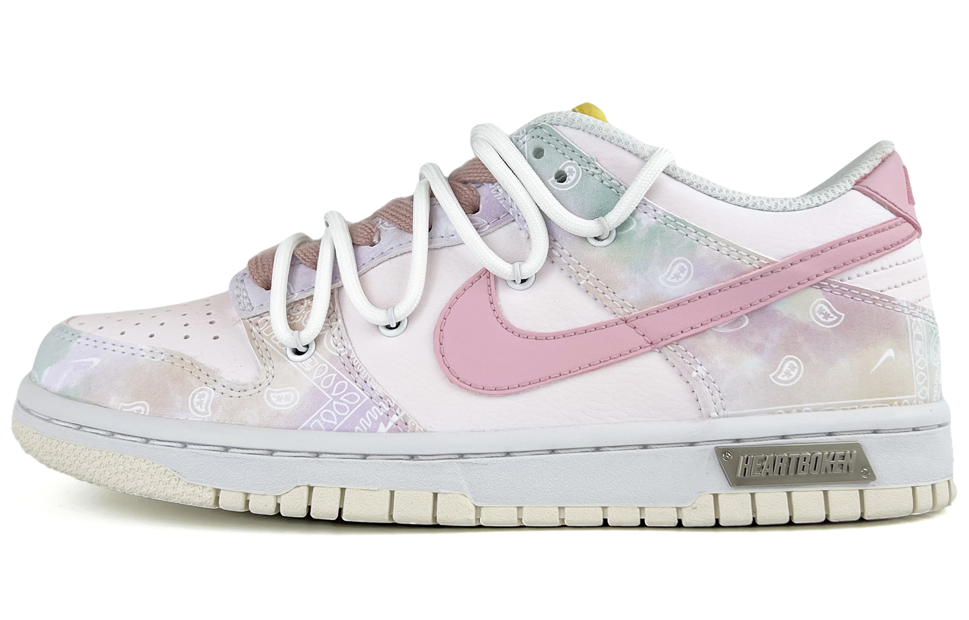 Buy [Custom Shoes] Nike Dunk Low 'Neutral Grey Raspberry Paisley ...