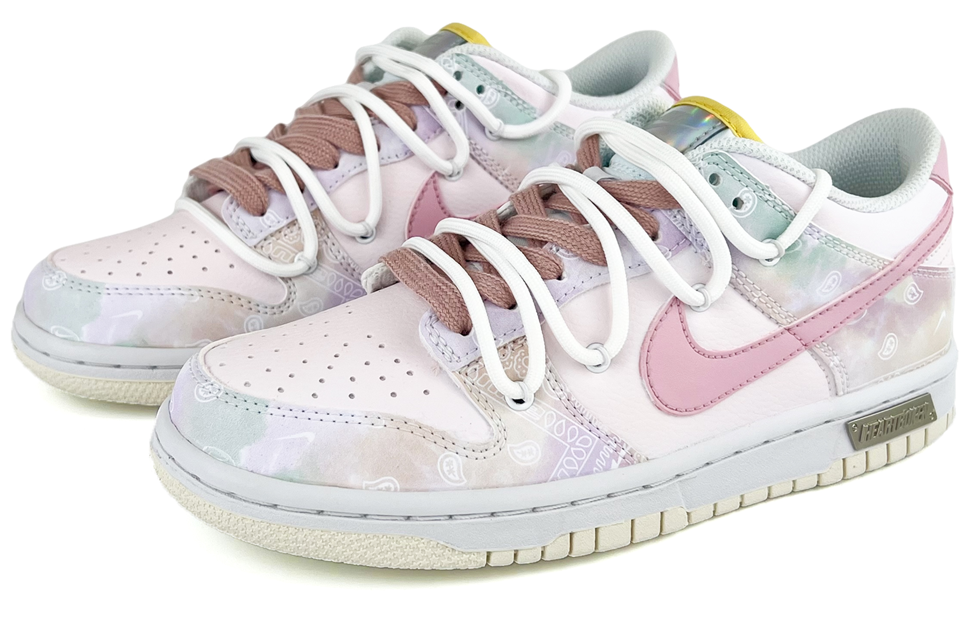 Buy [Custom Shoes] Nike Dunk Low 'Neutral Grey Raspberry Paisley ...