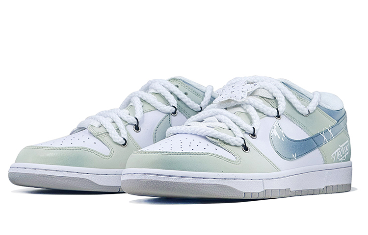 Lookbook [Zapatillas Personalizadas] Nike Dunk Low 'Gris Neutro Sal Marina Menta' DH9765-102(Team73-海盐薄荷女款)