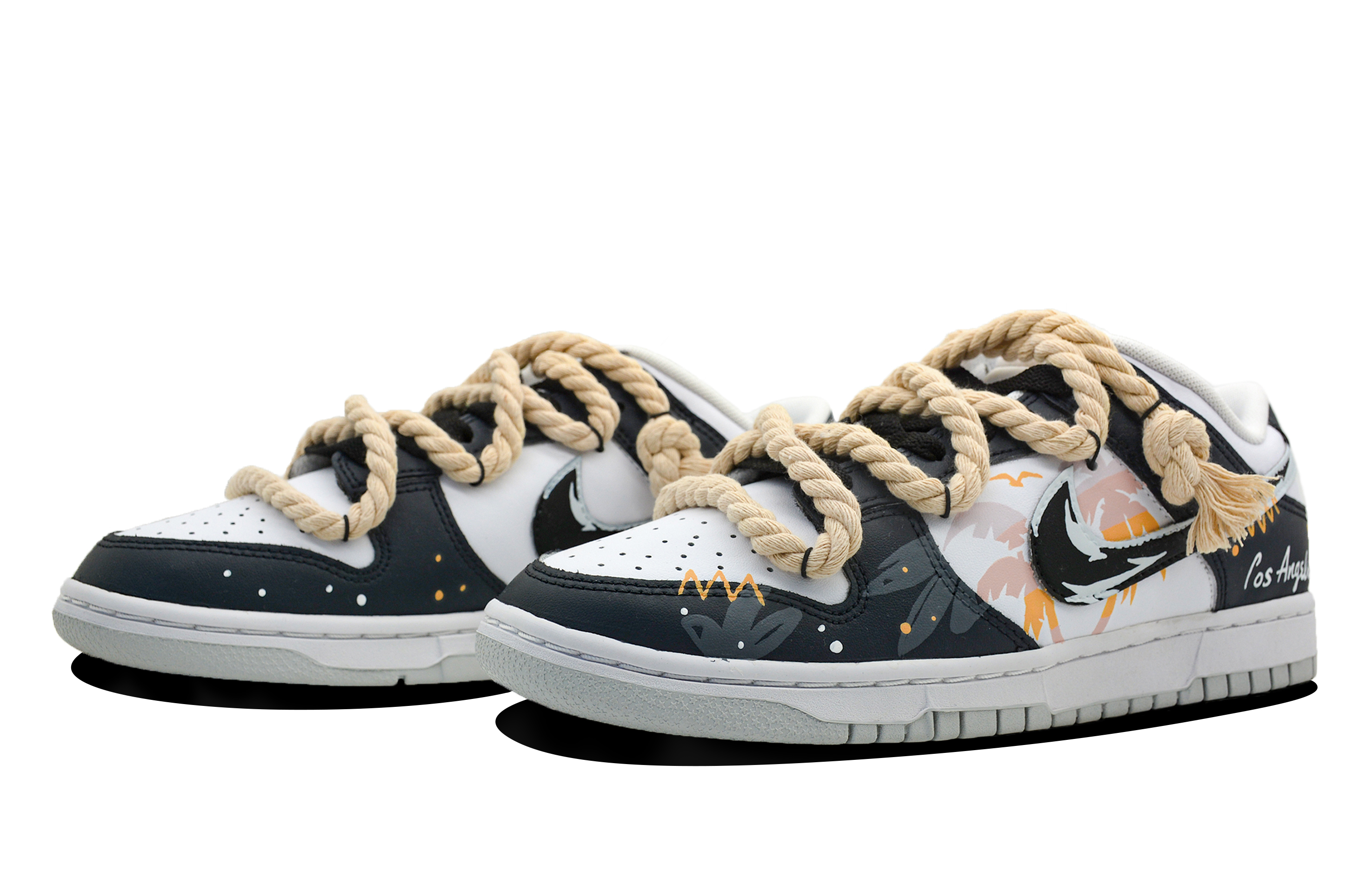 Lookbook [Kasut Custom] Nike Dunk Low 'Neutral Retro Deconstructed Hitam Oren' DV0831-101-466382