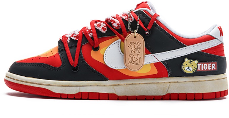 【カスタムシューズ】ナイキ ダンク ロー 'ニューイヤー タイガー' CW1590-600(TeamB-女款热成像解构黑红) Order 【カスタムシューズ】ナイキ ダンク ロー 'ニューイヤー タイガー' CW1590-600(TeamB-女款热成像解构黑红)