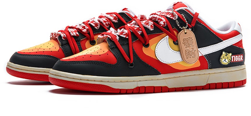 【カスタムシューズ】ナイキ ダンク ロー 'ニューイヤー タイガー' CW1590-600(TeamB-女款热成像解构黑红) Shop 【カスタムシューズ】ナイキ ダンク ロー 'ニューイヤー タイガー' CW1590-600(TeamB-女款热成像解构黑红)