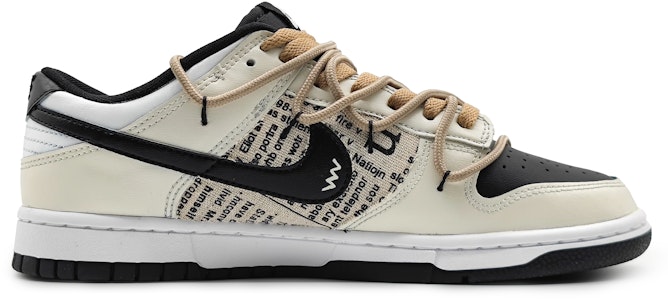 나이키 덩크 로우 '뉴스페이퍼 베이지-블랙' (커스텀) DV0831-002(Team16-男款美式报纸) Order 나이키 덩크 로우 '뉴스페이퍼 베이지-블랙' (커스텀) DV0831-002(Team16-男款美式报纸)