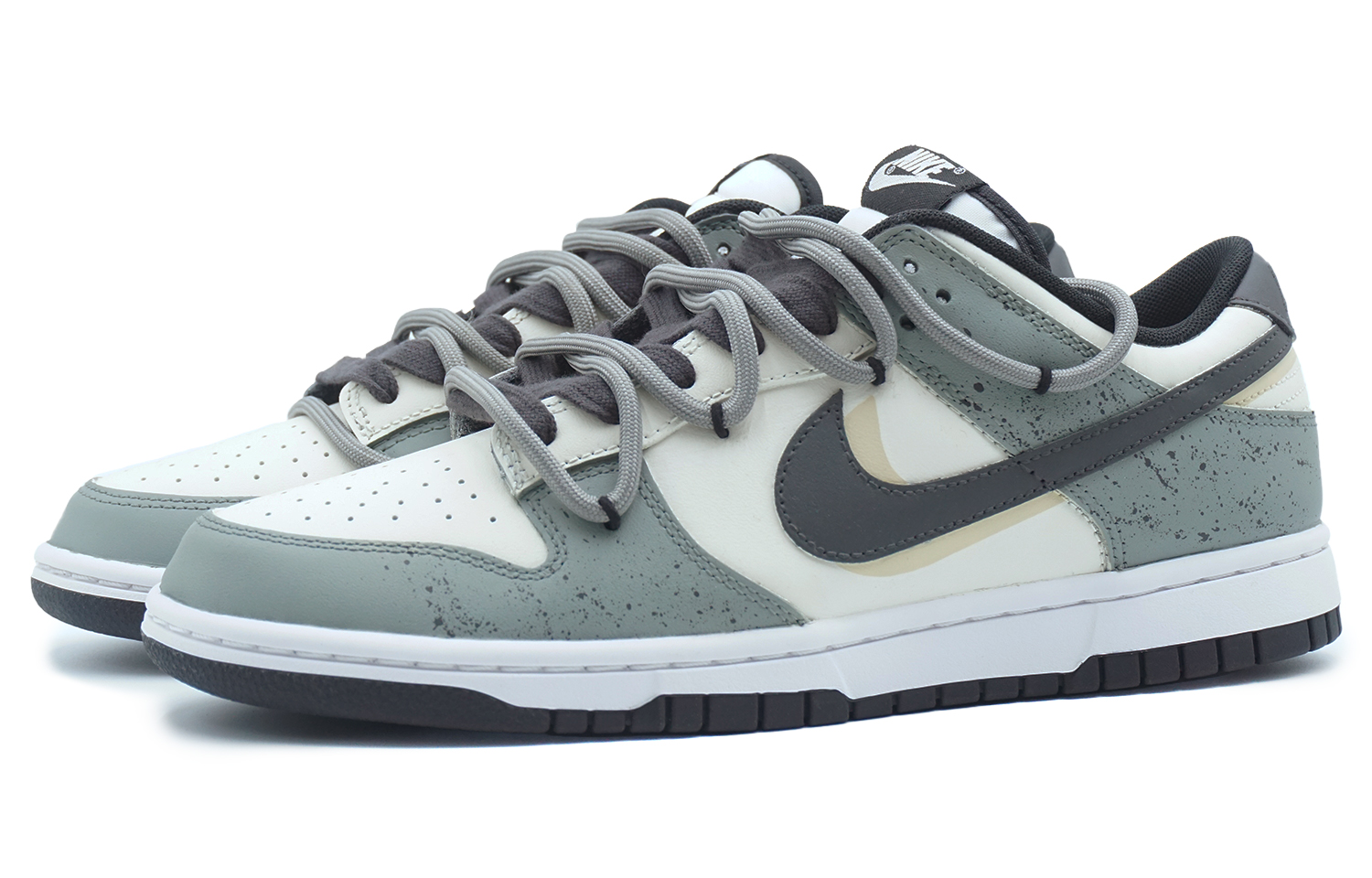 Shop [Sepatu Custom] Nike Dunk Low 'Oat Mocha Panther' DD1391-100(Team108-男款燕麦摩卡)