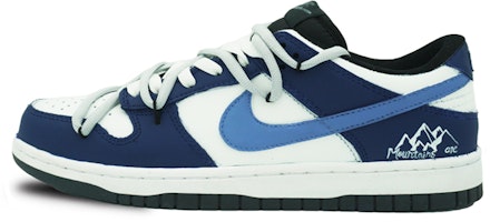 【定制球鞋】 Nike Dunk Low 黑曜石 黑曜石 解構 塗鴉 簡約 經典休閒 耐磨防滑 低幫 板鞋 GS 白藍 Buy 【定制球鞋】 Nike Dunk Low 黑曜石 黑曜石 解構 塗鴉 簡約 經典休閒 耐磨防滑 低幫 板鞋 GS 白藍