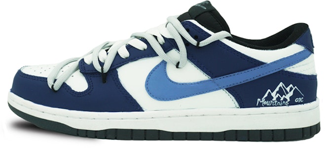【定制球鞋】 Nike Dunk Low 黑曜石 黑曜石 解構 塗鴉 簡約 經典休閒 耐磨防滑 低幫 板鞋 GS 白藍 Buy 【定制球鞋】 Nike Dunk Low 黑曜石 黑曜石 解構 塗鴉 簡約 經典休閒 耐磨防滑 低幫 板鞋 GS 白藍