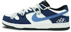 Buy 【定制球鞋】 Nike Dunk Low 黑曜石 黑曜石 解構 塗鴉 簡約 經典休閒 耐磨防滑 低幫 板鞋 GS 白藍