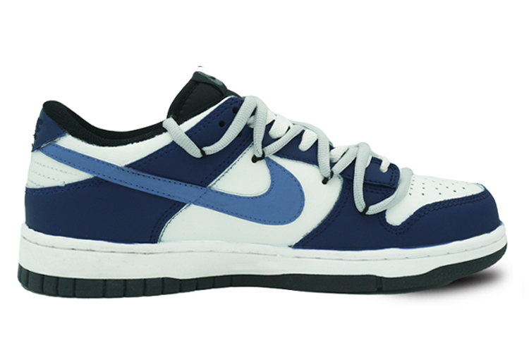 Order 【定制球鞋】 Nike Dunk Low 黑曜石 黑曜石 解構 塗鴉 簡約 經典休閒 耐磨防滑 低幫 板鞋 GS 白藍