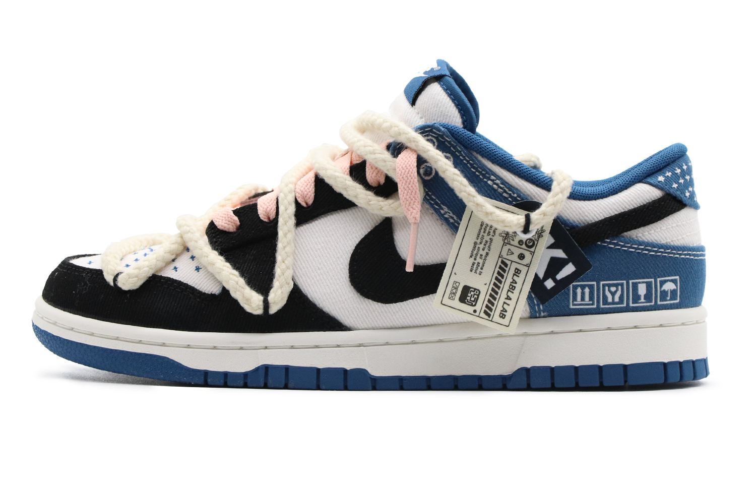 Order 【カスタムシューズ】ナイキ ダンク ロー「オブシディアン デニム 刺し子」 DV0834-101(Team57-男款闪电蓝)