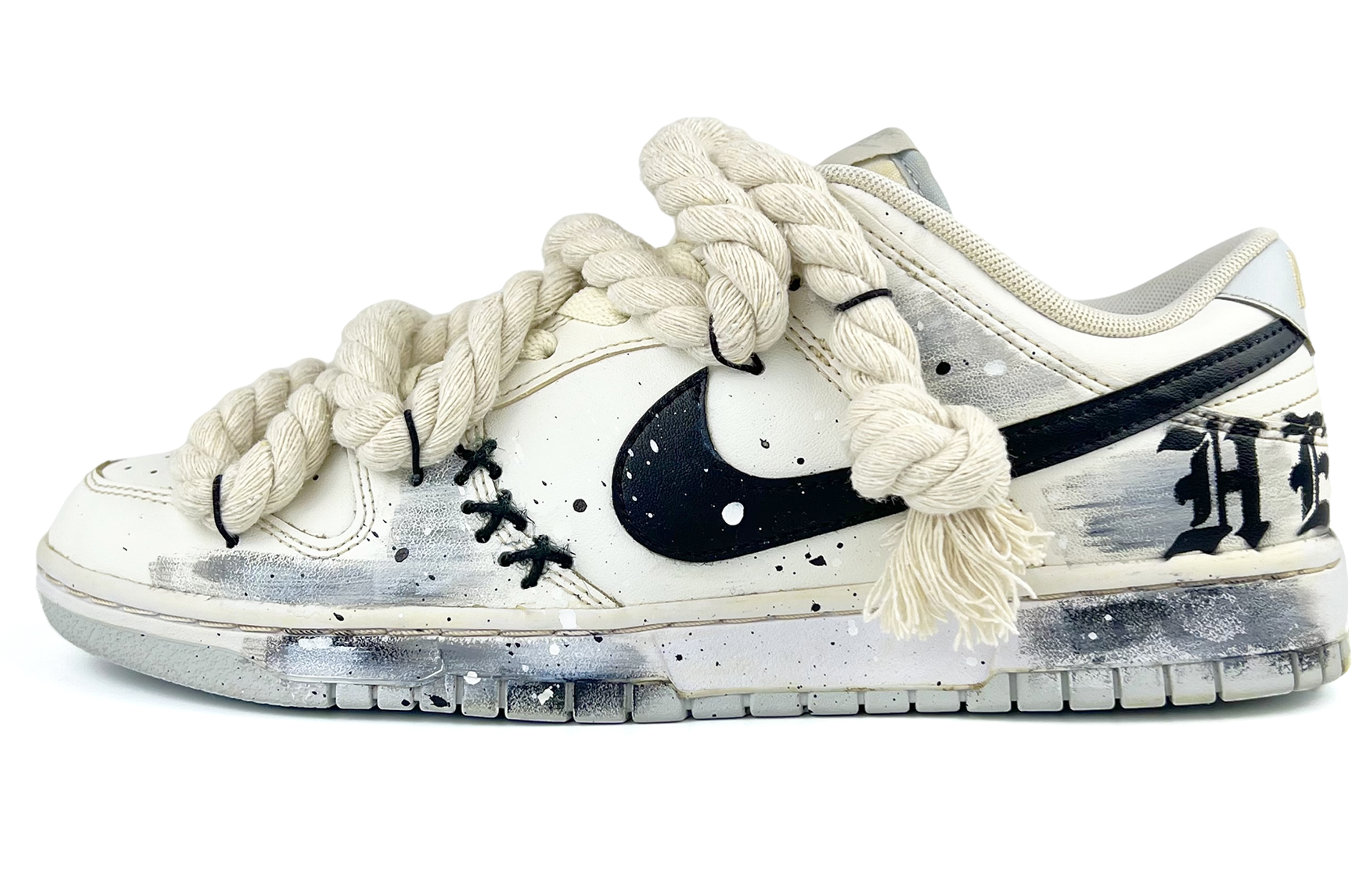 [Custom Shoes] Nike Dunk Low 'Off-White Rope Deconstructed'