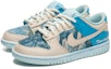Shop 【定制鞋款】耐克Dunk Low '油画海洋蓝-白' DH9765-100(TeamB-女款油画白蓝)