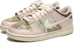 Lookbook 【定制球鞋】Nike Dunk Low 野鶴製造 復古油畫風 油畫布 玫瑰棕 耐磨 低幫 板鞋 GS 粉棕綠 特殊禮盒版