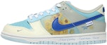 Buy 【訂製球鞋】 Nike Dunk Low 油畫向日葵 歐洲藝術 潮流 低筒 運動鞋 GS 海鹽藍