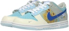 Lookbook 【訂製球鞋】 Nike Dunk Low 油畫向日葵 歐洲藝術 潮流 低筒 運動鞋 GS 海鹽藍