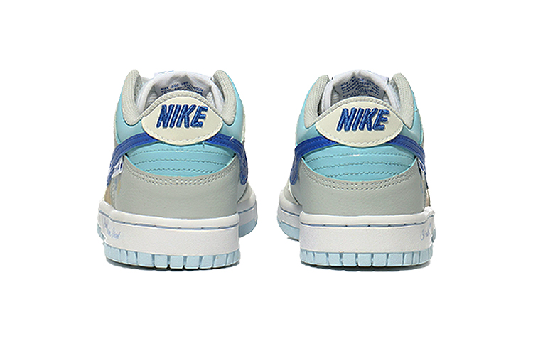 Purchase 【訂製球鞋】 Nike Dunk Low 油畫向日葵 歐洲藝術 潮流 低筒 運動鞋 GS 海鹽藍