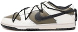 Buy 【訂製球鞋】Nike Dunk Low 反轉 縫合 老化 解構風 潮流復古 低筒 板鞋 GS 橄欖綠 黑白