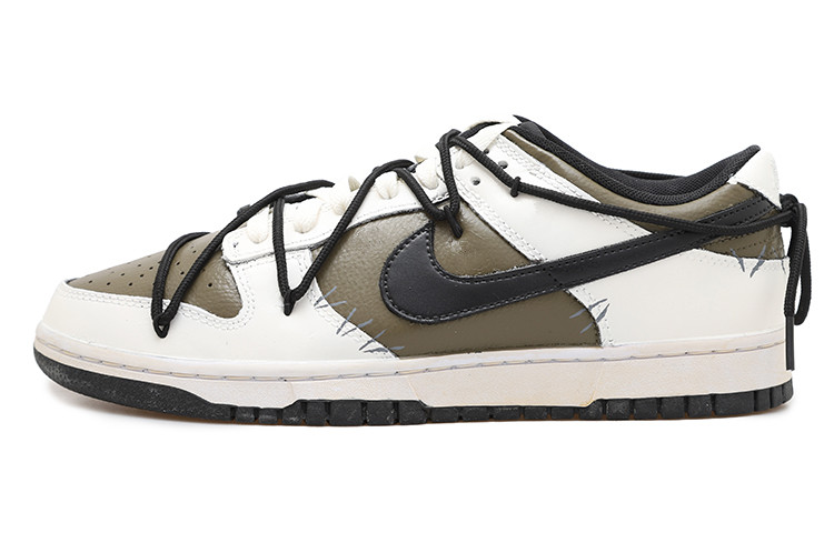 Buy 나이키 덩크 로우 '올리브그린 역스티치 빈티지' (58 characters) DD1391-100(Team拾玖-缝合橄榄绿S-BOX)