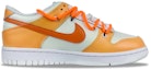 Order 【定製球鞋】Nike Dunk Low (GS) 大功告橙 橘子 布貼 解構鞋帶 噴繪 低幫 板鞋 橙白