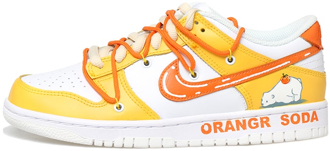 custom-shoes-nike-dunk-low-orange-soda-polar-bear