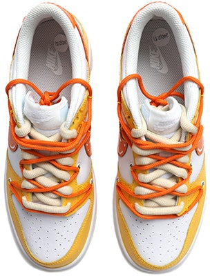 【定制球鞋】 Nike Dunk Low 橘子汽水 北極熊Logo 二次元 解構鞋帶 泡泡 低幫 板鞋 GS 橘色 Shop 【定制球鞋】 Nike Dunk Low 橘子汽水 北極熊Logo 二次元 解構鞋帶 泡泡 低幫 板鞋 GS 橘色