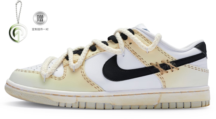 ナイキダンクロー 'オキシダイズドハンドペイントストリート' カスタムシューズ DV0831-101(Team80-男款氧化黑复古黄) Buy ナイキダンクロー 'オキシダイズドハンドペイントストリート' カスタムシューズ DV0831-101(Team80-男款氧化黑复古黄)
