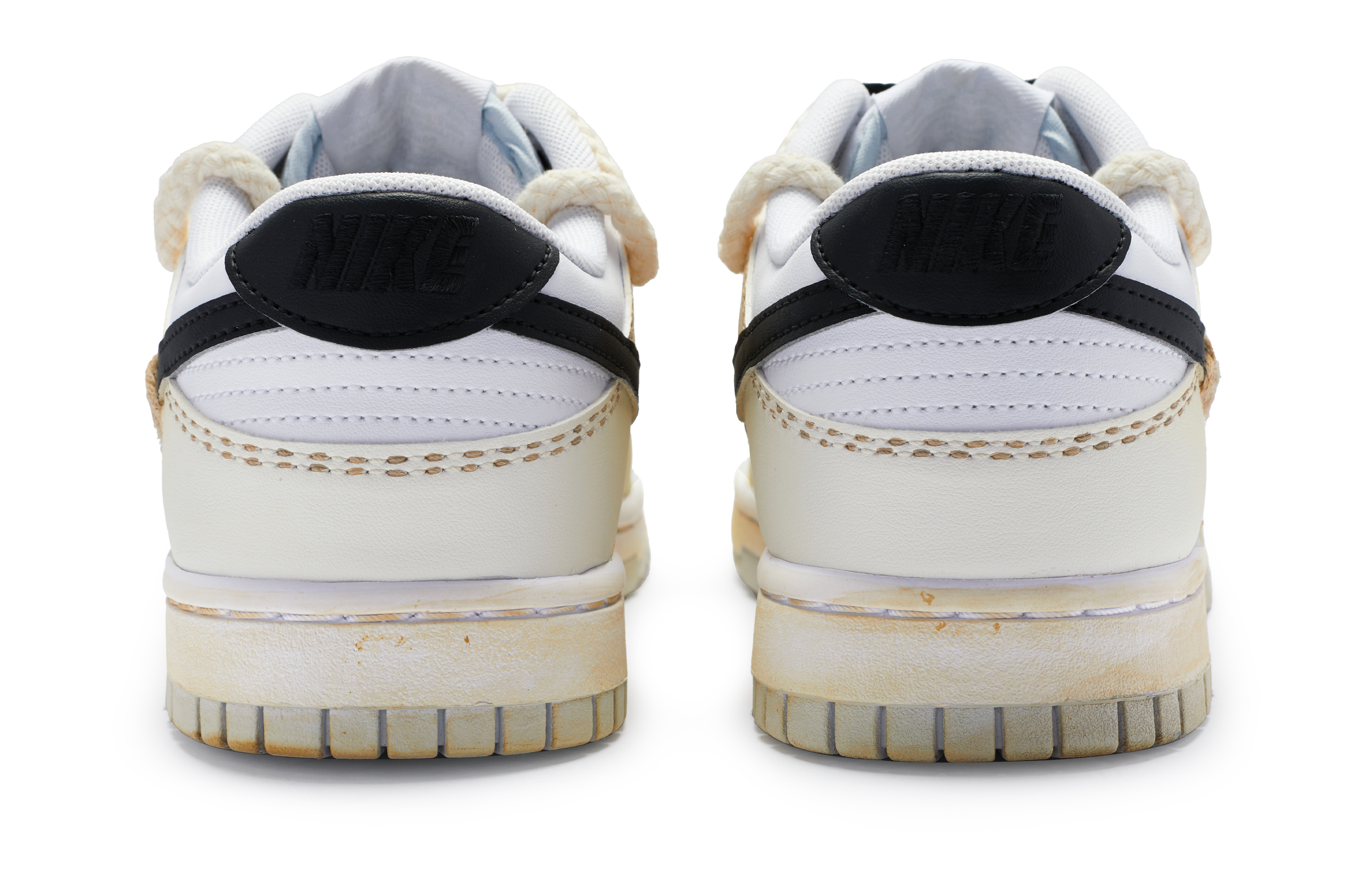 Shop [Sepatu Custom] Nike Dunk Low 'Oxidized Black Hand-Painted Street' DV0831-101(Team80-男款氧化黑复古黄)