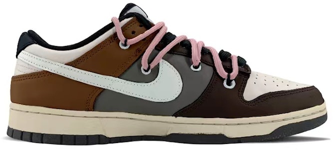 【訂製球鞋】Nike Dunk Low 解構鞋帶 氧化做舊 CNY兔年限定 特殊鞋盒 卡通笑臉 低幫 板鞋 GS 棕粉 Order 【訂製球鞋】Nike Dunk Low 解構鞋帶 氧化做舊 CNY兔年限定 特殊鞋盒 卡通笑臉 低幫 板鞋 GS 棕粉