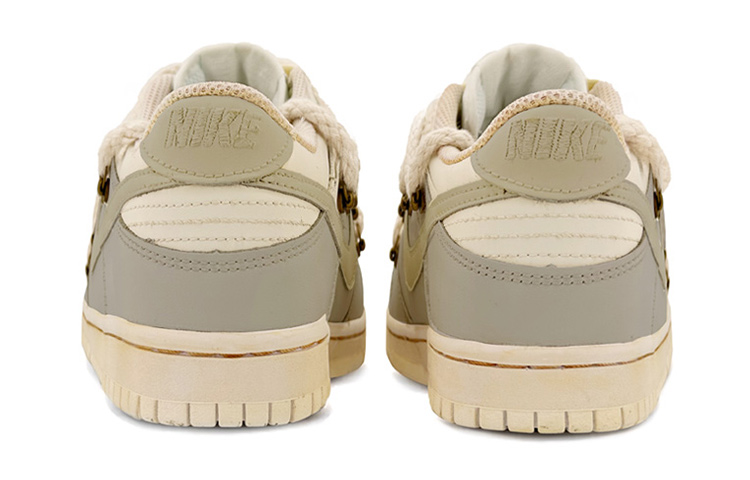 Shop [Sepatu Custom] Nike Dunk Low 'Abu Teroksidasi-Krem' DH9765-100(TeamK-象牙灰QD)