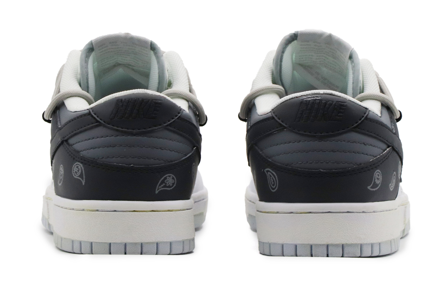 Purchase [Custom Sepatu] Nike Dunk Low 'Paisley Hitam Putih' DV0831-101(Team57-男款迷情海岸)