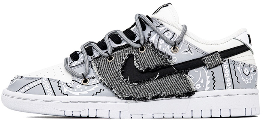 Nike Dunk Low "Paisley Vaquero Grafiti" DJ6188-101(Team肆-男款腰果花缝布手绘) Buy Nike Dunk Low "Paisley Vaquero Grafiti" DJ6188-101(Team肆-男款腰果花缝布手绘)