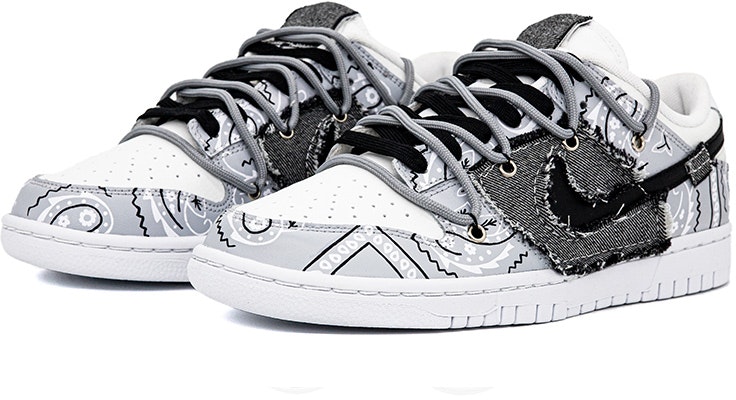 Nike Dunk Low "Paisley Vaquero Grafiti" DJ6188-101(Team肆-男款腰果花缝布手绘) Lookbook Nike Dunk Low "Paisley Vaquero Grafiti" DJ6188-101(Team肆-男款腰果花缝布手绘)