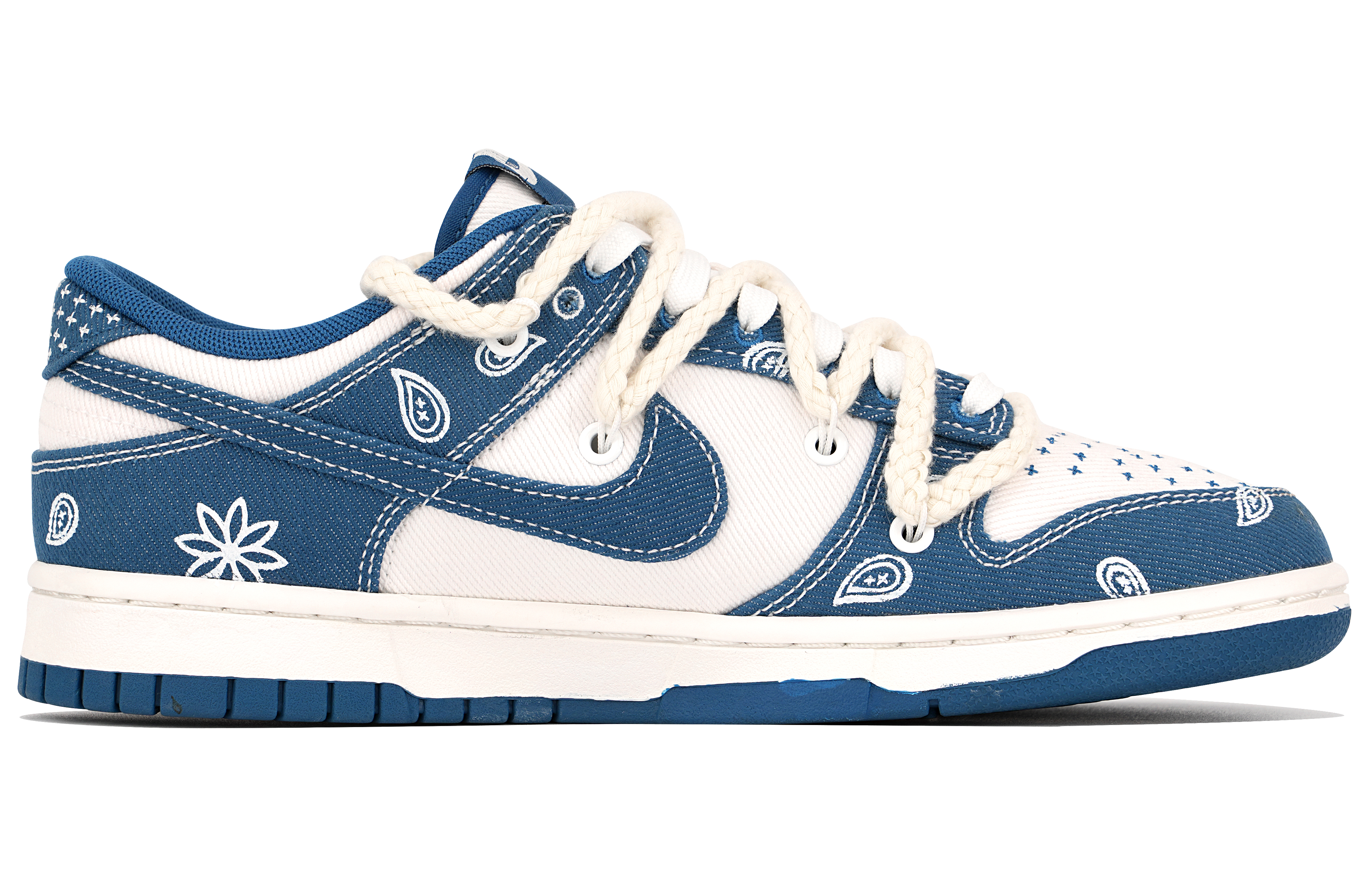 [Custom Shoes] Nike Dunk Low 'Paisley Denim Blue' 圖 2