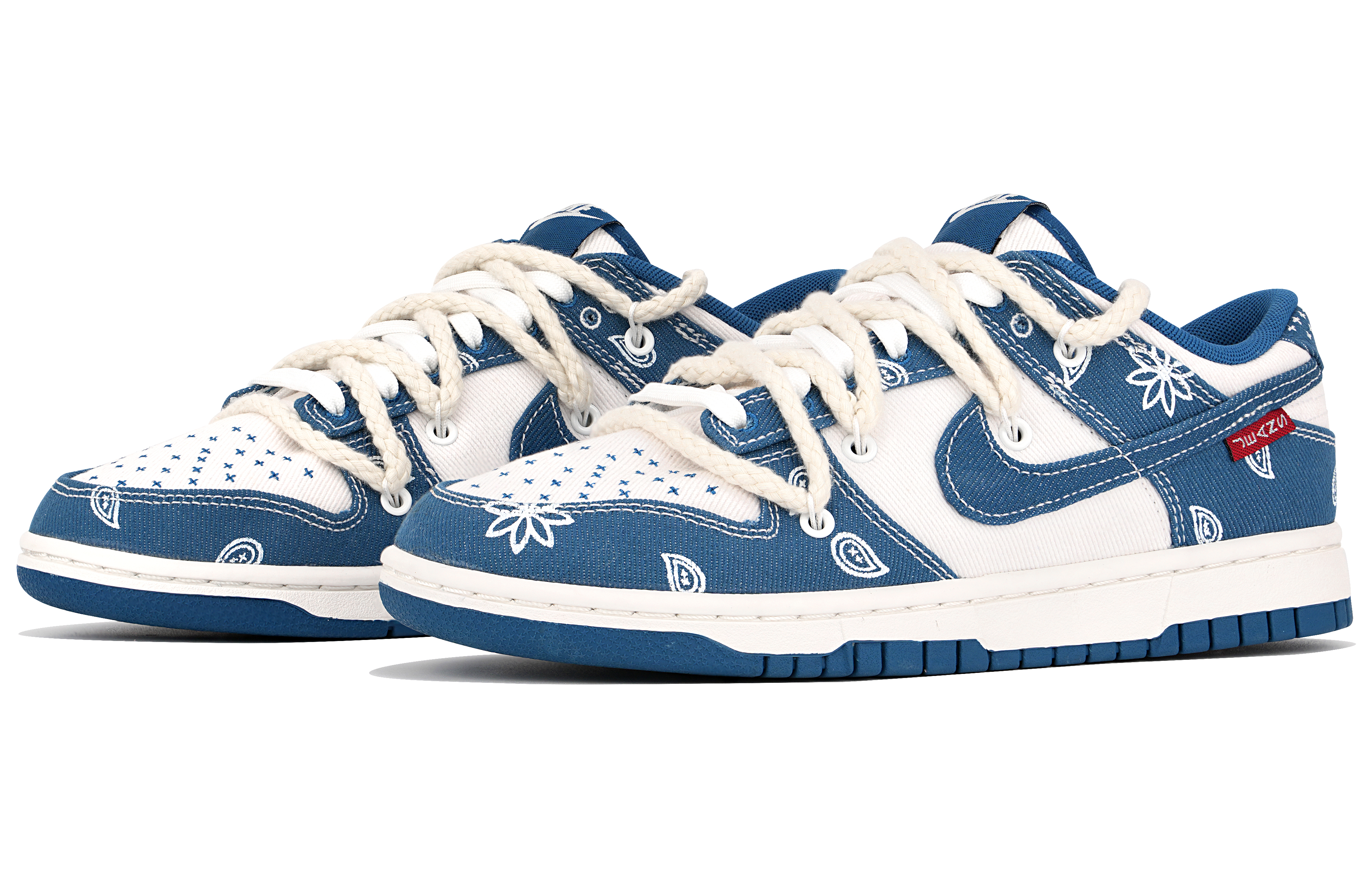 [Custom Shoes] Nike Dunk Low 'Paisley Denim Blue' 圖 3