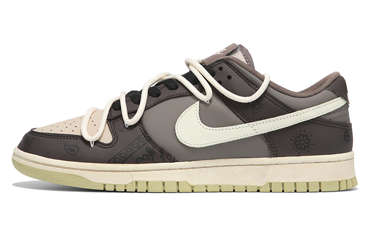 Buy [Kasut Custom] Nike Dunk Low 'Paisley Desert Aged Brown' FB4960-210(Team24-男款腰果花棕)