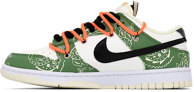 【定制球鞋】Nike Dunk Low 腰果花 解構 塗鴉 街頭 百搭 潮流 低幫 板鞋 男款 黑白綠 Buy 【定制球鞋】Nike Dunk Low 腰果花 解構 塗鴉 街頭 百搭 潮流 低幫 板鞋 男款 黑白綠