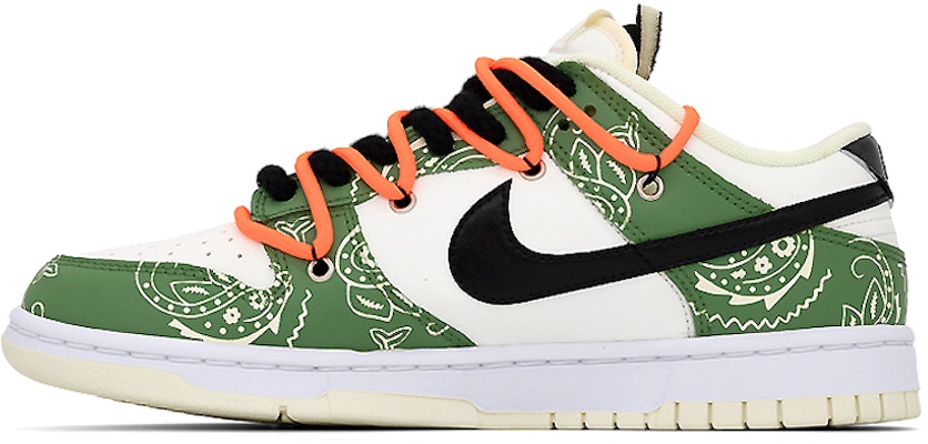 【定制球鞋】Nike Dunk Low 腰果花 解構 塗鴉 街頭 百搭 潮流 低幫 板鞋 男款 黑白綠 Buy 【定制球鞋】Nike Dunk Low 腰果花 解構 塗鴉 街頭 百搭 潮流 低幫 板鞋 男款 黑白綠