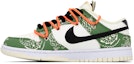 Buy 【定制球鞋】Nike Dunk Low 腰果花 解構 塗鴉 街頭 百搭 潮流 低幫 板鞋 男款 黑白綠